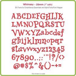 Whimsey 25mm BX Font - Download Only