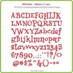 Whimsey 50mm BX Font - Download Only