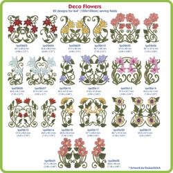 Deco Flowers by Lindee Goodall