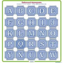 Embossed Monograms by Lindee Goodall