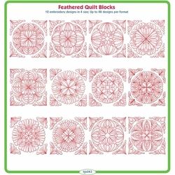 Feathered Quilt Blocks by Lindee Goodall