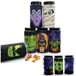 In-the-hoop Halloween Container Wraps by Lindee Goodall - Download