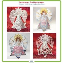 Sweetheart Tea Light Angels by Lindee Goodall