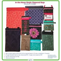 In-The-Hoop Single Zipper Bags by Lindee Goodall