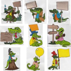 Alligators (10 designs) by Outback Embroidery - Download