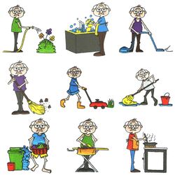 Grandpa at Work (10 designs) by Outback Embroidery - Download