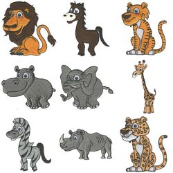 Wild Animals (10 designs) by Outback Embroidery - Download