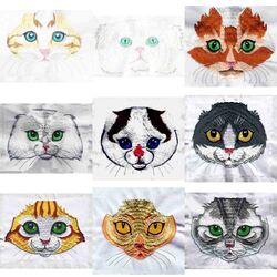Fetching Feline Faces (10 designs) by Outback Embroidery - Download