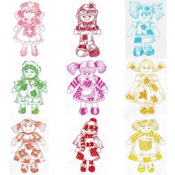 Rag Dolls (10 designs) by Outback Embroidery - Download
