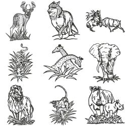 Animal Zoo (10 designs) by Outback Embroidery - Download