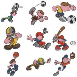 Sporty Kids (12 designs) by Outback Embroidery - Download