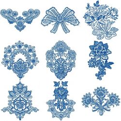 Elegant Floral Redwork (27 designs) by Outback Embroidery - Download