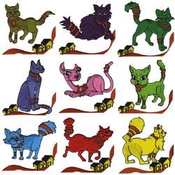 Egyptian Cats (20 designs) by Outback Embroidery - Download