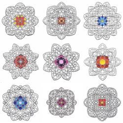 Crochet Flowers (10 designs) by Outback Embroidery - Download