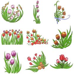 Tulips (10 designs) by Outback Embroidery - Download
