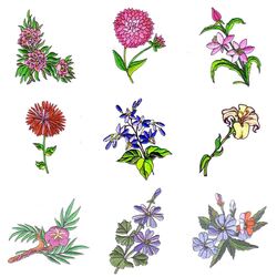 Flowers & Garden Angels (30 designs) by Outback Embroidery - Download
