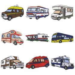 Caravan and Campers (10 designs) by Outback Embroidery - Download