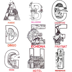 Australian Alphabet (26 designs) by Outback Embroidery - Download