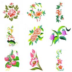 Chinese Flowers (32 designs) by Outback Embroidery - Download