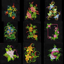 Floral Fan Fair (23 designs) by Outback Embroidery - Download