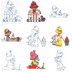 Farmer Kids (10 designs) by Outback Embroidery - Download