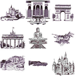 Famous Landmarks (58 designs) by Outback Embroidery - Download
