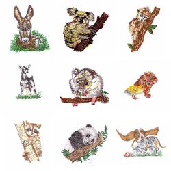 Tiny Animals (18 designs) by Outback Embroidery - Download