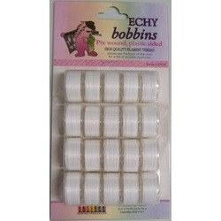 Sulky Prewound Bobbins A Style, 131-Yard, White, 4-Pack