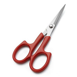 Small Curved Applique Scissor - Red Handled