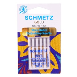 Schmetz Embroidery Gold Needles