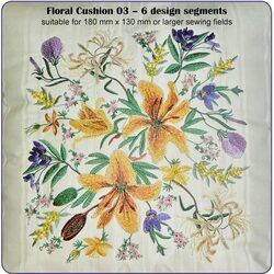 Floral Cushion 03 by Dawn Johnson