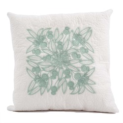 Floral Applique Cushion by Dawn Johnson
