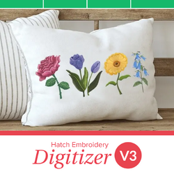 Hatch Embroidery Digitizer Version 3 by Wilcom