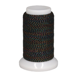 Woolly Metallic Black Variegated Thread