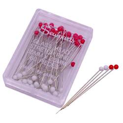 Glass Head Stretch Pins - 60 Pieces