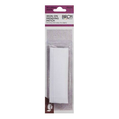 Mending Patch Iron-On - White