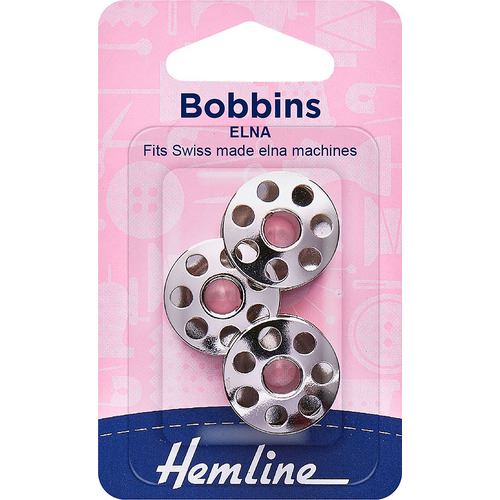 Metal Bobbin for Elna (Swiss machines) - 3 pack
