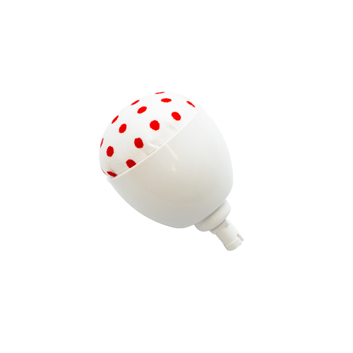 Pin Cushion - White with Red Dots
