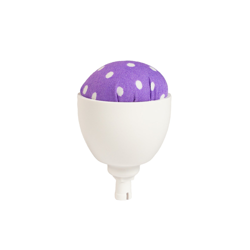 Pin Cushion - Purple with White Dots
