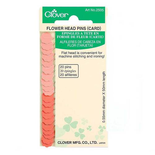 Clover Flower Head Pins Card