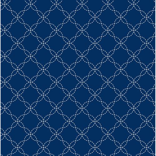 Navy Lattice - Kimberbell Basics Fat Quarter