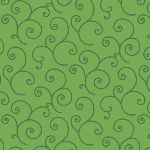 Green Tonal Scroll - Kimberbell Basics Fat Quarter