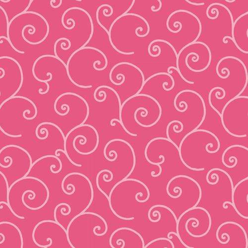 Pink Tonal Scroll - Kimberbell Basics Fat Quarter