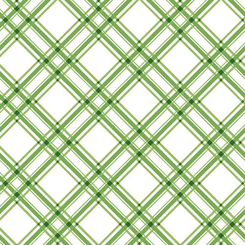 Green Diagonal Plaid - Kimberbell Basics Fat Quarter
