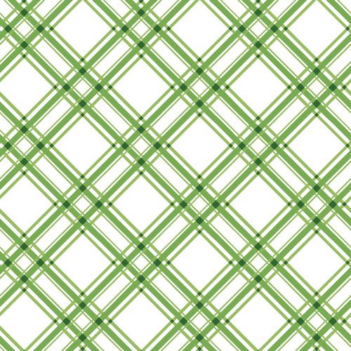 Green Diagonal Plaid - Kimberbell Basics Fat Quarter