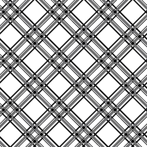 Black Diagonal Plaid - Kimberbell Basics Fat Quarter