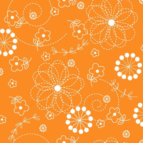 Orange Doodles - Kimberbell Basics Fat Quarter