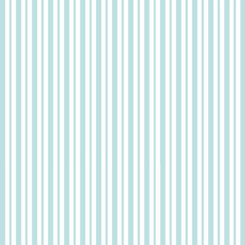 Teal Mini Awning Stripe - Kimberbell Basics Fat Quarter