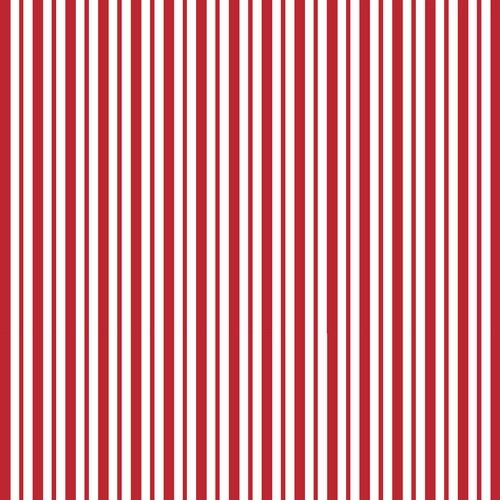Red Mini Awning Stripe - Kimberbell Basics Fat Quarter