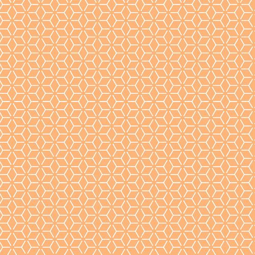 Orange Connected Stars - Kimberbell Basics Fat Quarter